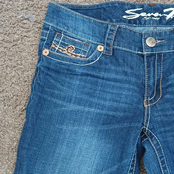 Seven7 denim bootcut jeans size 31 - Picture 3 of 15